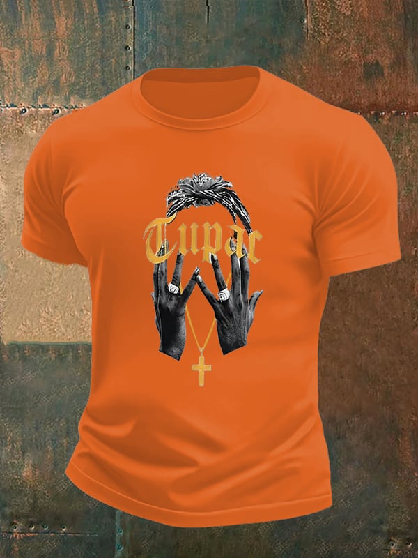 Men's Retro Rap Star Comfortable Pure Cotton T-Shirt