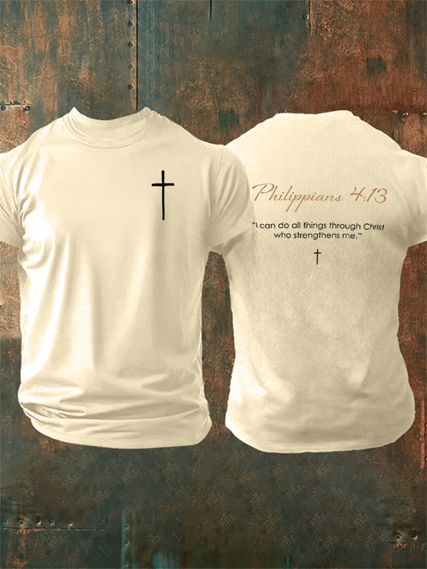 Men's Philippians 4:13- Golden Rule Collection T-shirt