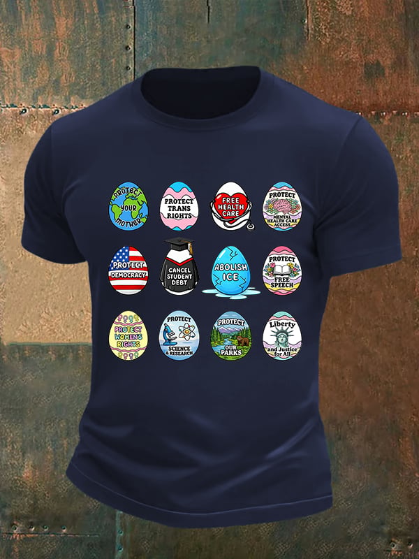 Men's Spring Easter FDT Subtle Hidden Message T-shirt