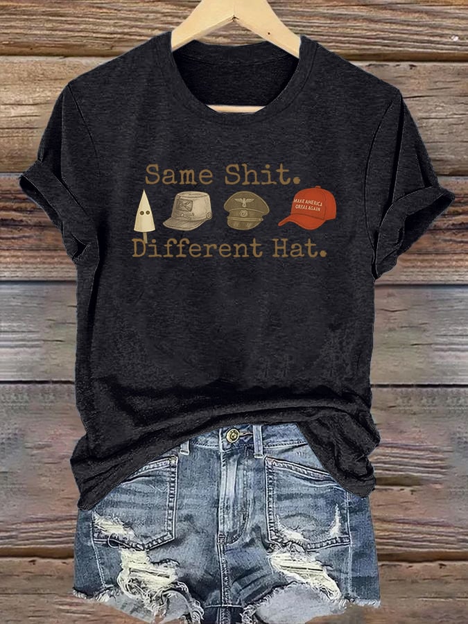 Women's Same shit Different costume Print T-Shirt