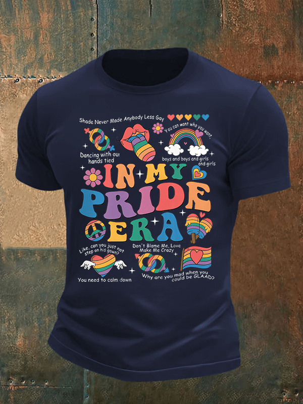 Men's In My Pride Era, Pride Month Print T-Shirt