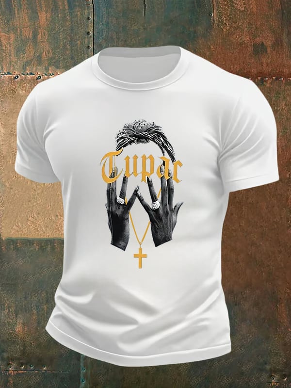 Men's Retro Rap Star Comfortable Pure Cotton T-Shirt