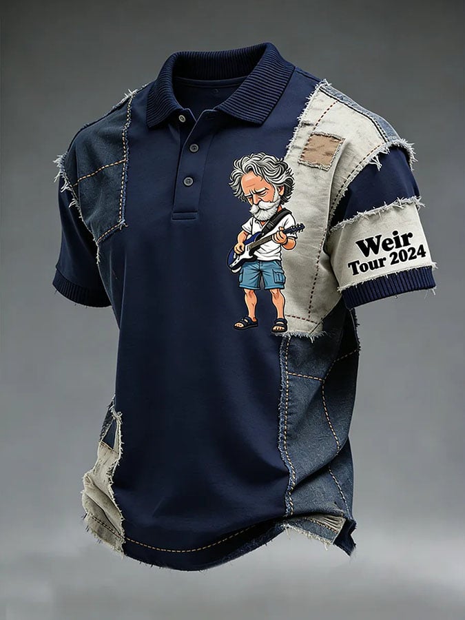 🔥Buy 3 Get 15% Off Men'S Casual Print Short-Sleeved Polo Shirt