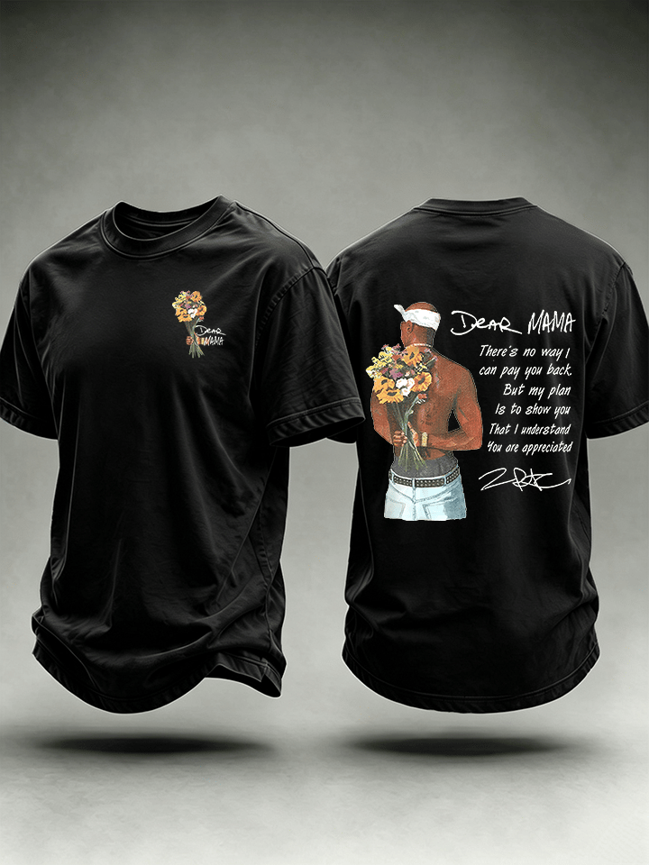 Men's Dear Mama" Graphic Vintage Hip Hop Streetwear