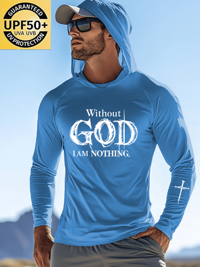 🔥Buy 3 Get 15% Off🔥Men's Faith Outdoor Sun Protection Breathable Cool Hooded Sun Protection Long Sleeve Top