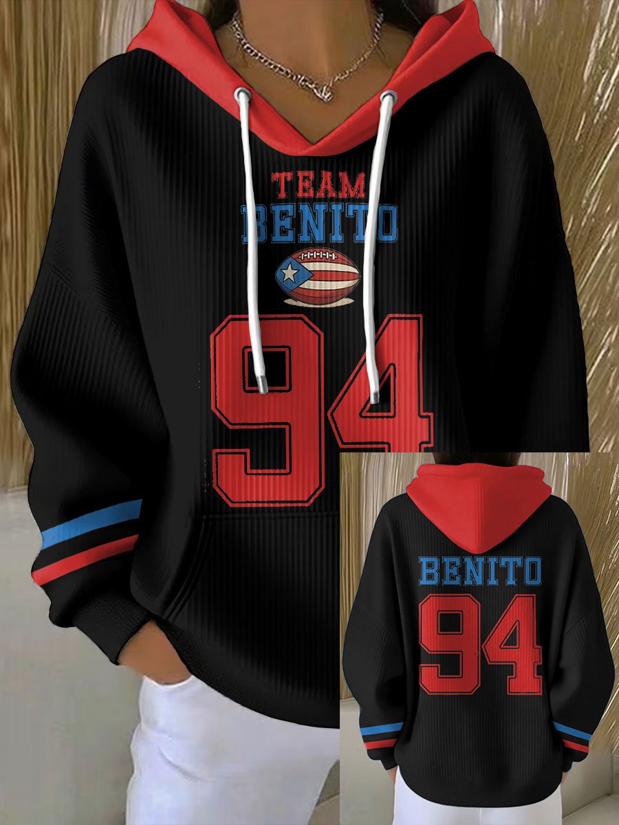 Women's Puerto Rico Print Casual Sweatshirt