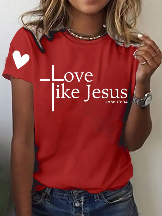 Women's Casual Valentine's Day Faith T-Shirt