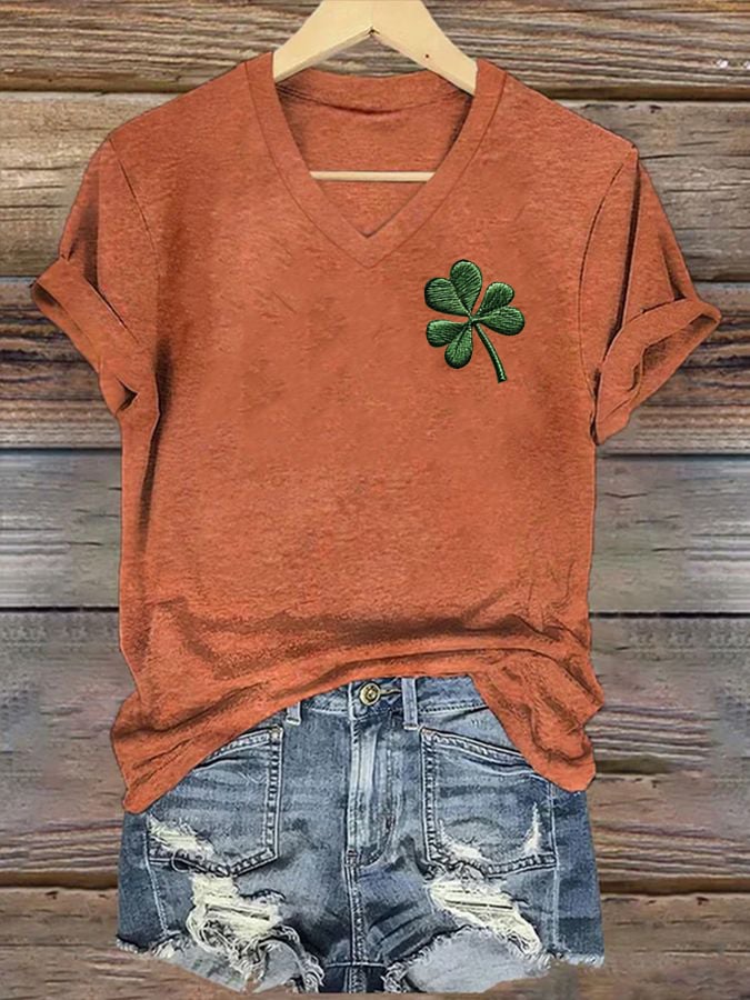Women's St. Patrick's Day Printed Casual T-Shirt