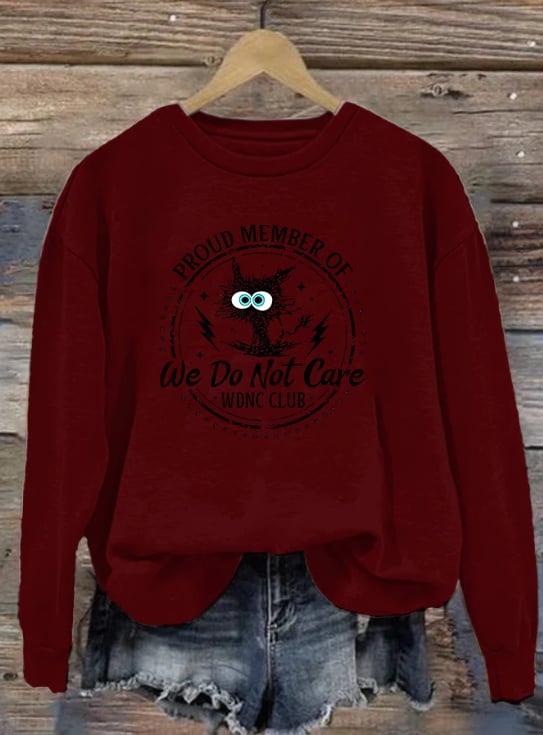 Women's Retro Funny Proud Member Of Club Menopause Perimenopause Print Sweatshirt