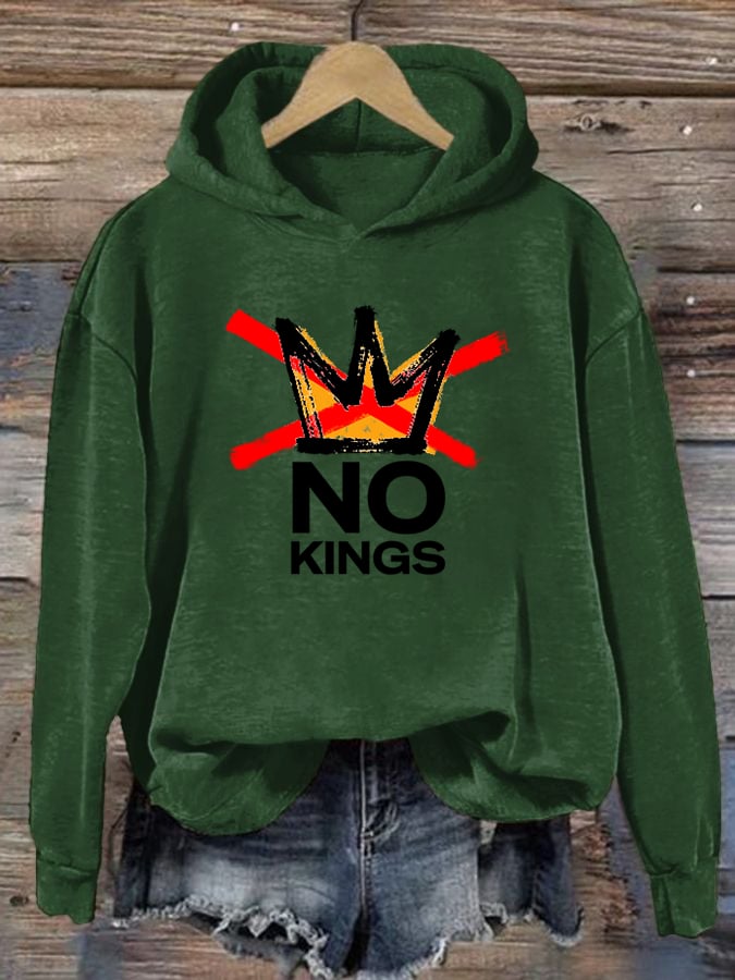 🔥Buy 3 Get 15% Off Women's America has No Kings Printed Casual Hoodies