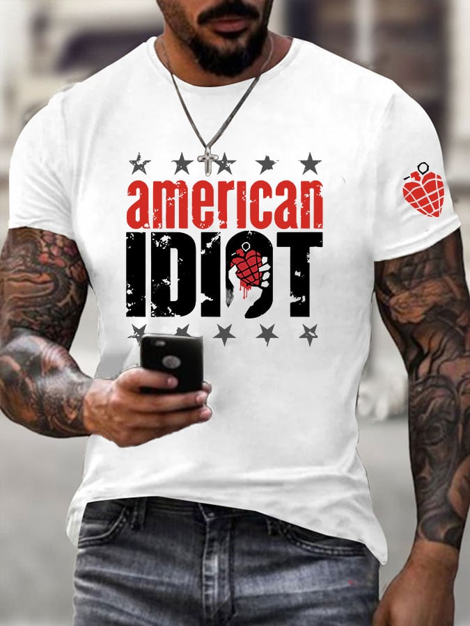 Men's Rock Band Short-Sleeved T-Shirt