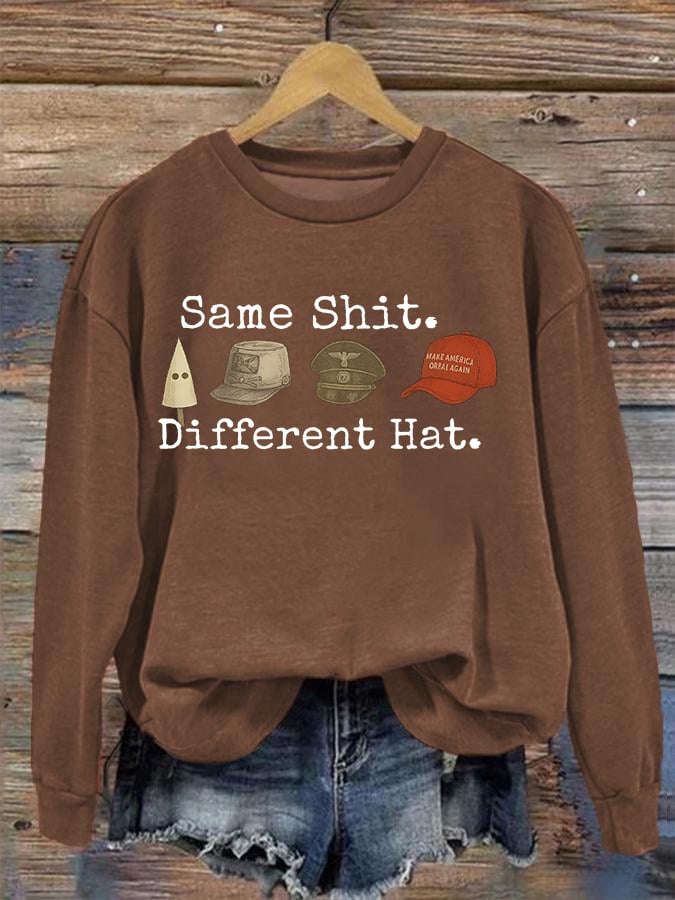 Women's Same shit Different costume Print Sweater