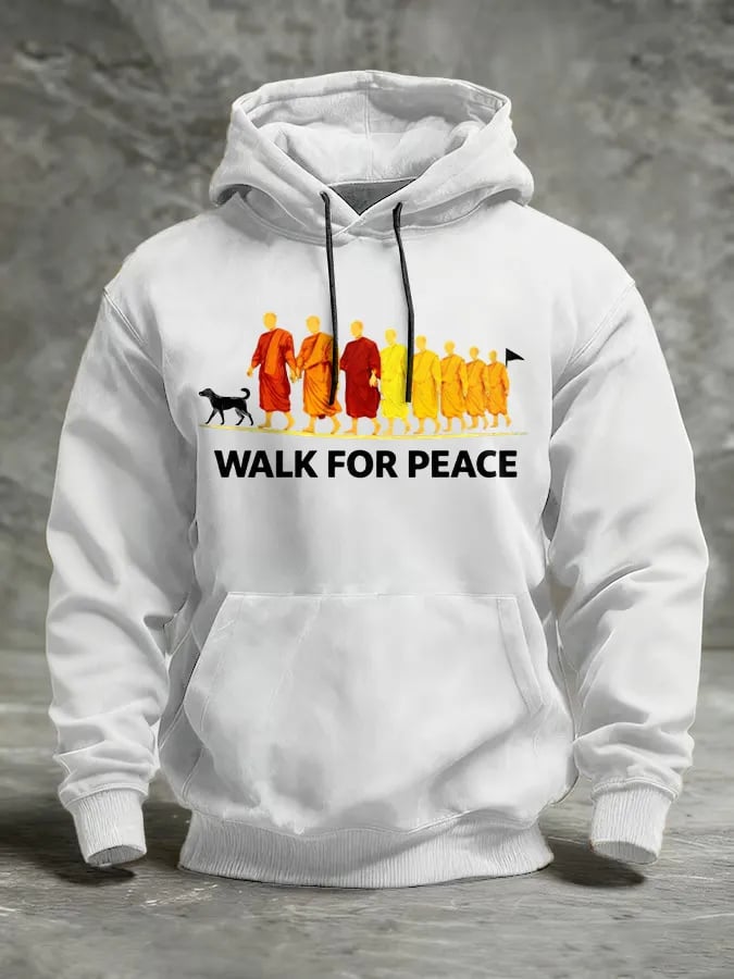 Men's Walk For Peace Printed Sweatshirt