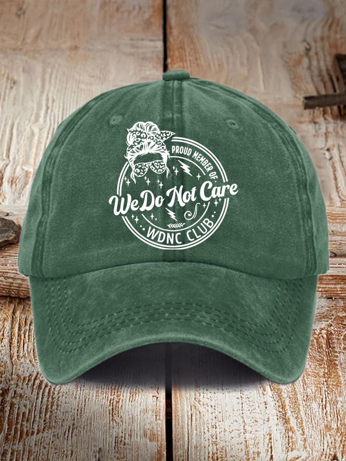 Retro Proud Member Of WDNC Club Menopause Perimenopause Print Baseball Cap