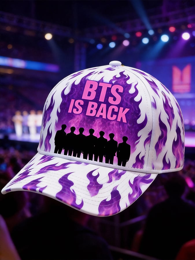 Bts 2026 Comeback Casual Printed Baseball Cap