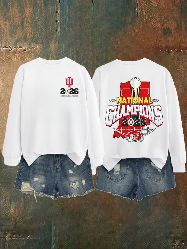 Women's Football Print Sweatshirt