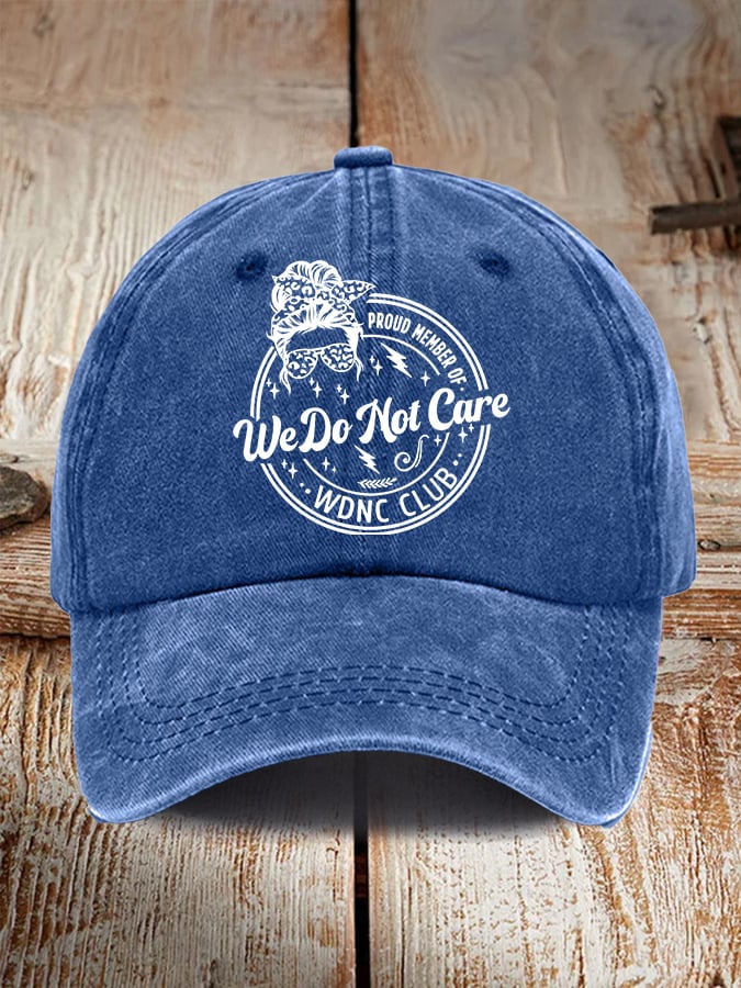 Retro Proud Member Of WDNC Club Menopause Perimenopause Print Baseball Cap