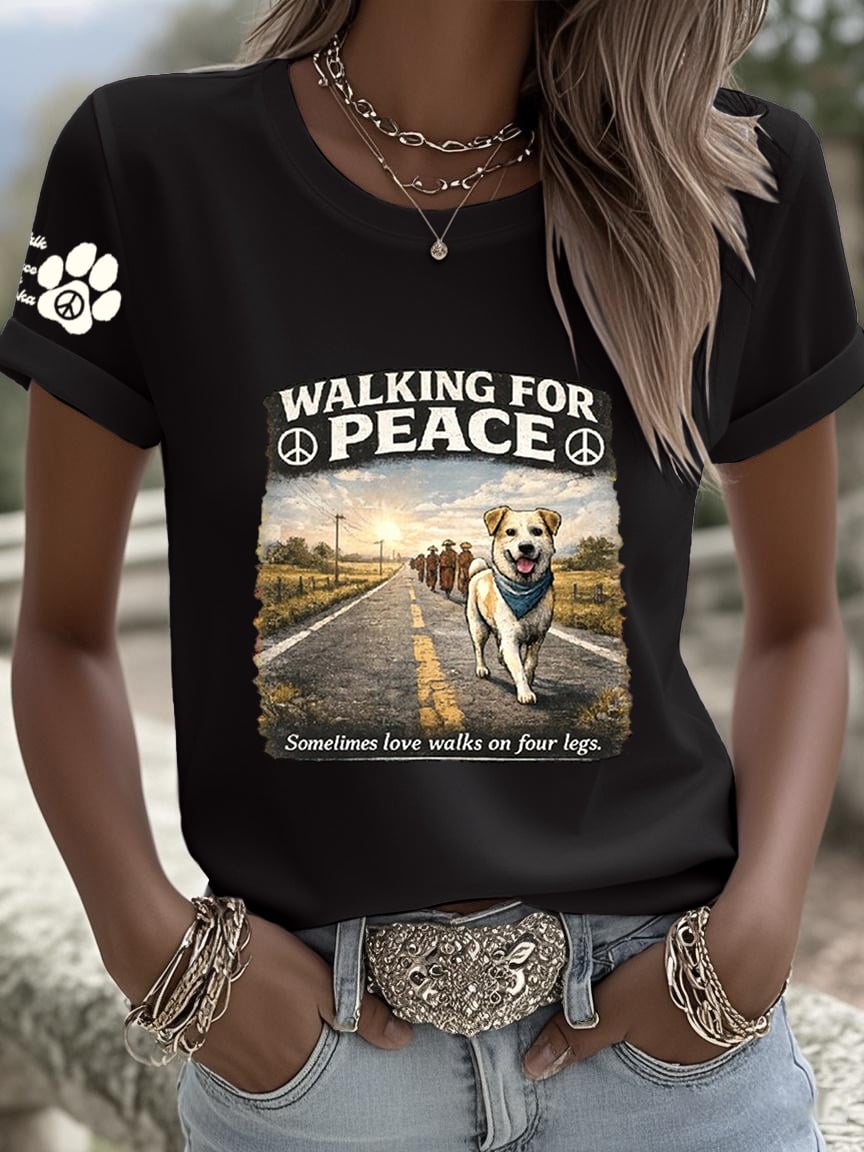 Women's Walk For Peace Art Print T-Shirt