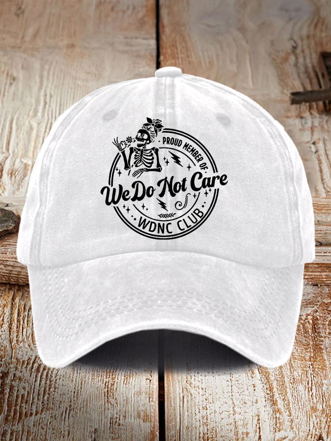 Retro Funny Proud Member Of WDNC Club Menopause Perimenopause Print Baseball Cap