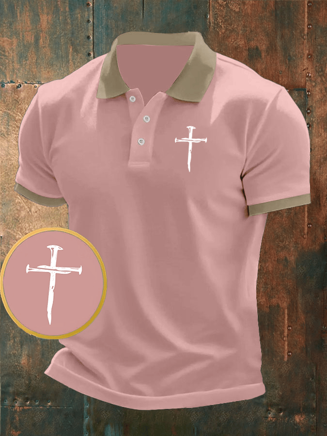 🔥Buy 3 Get 15% Off🔥Men's Faith Printed Casual Polo Shirt