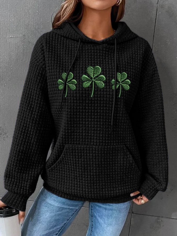 Women's St. Patrick's Day Printed Hooded Sweatshirt