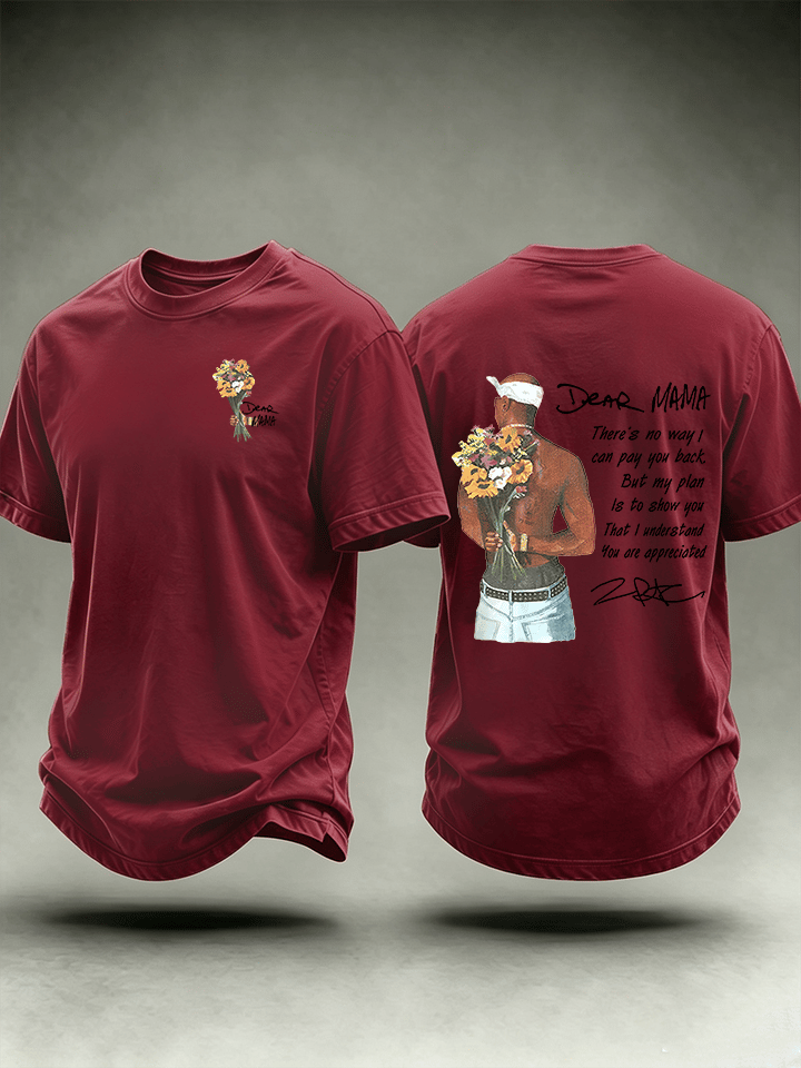 Men's Dear Mama" Graphic Vintage Hip Hop Streetwear