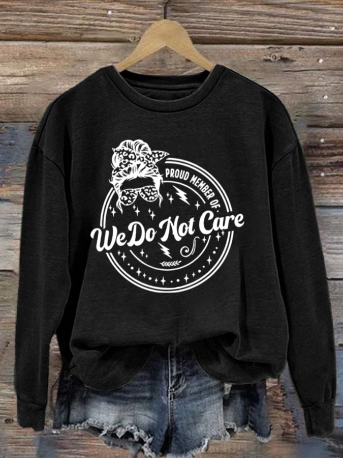 Retro Funny Proud Member Of Print Sweatshirt