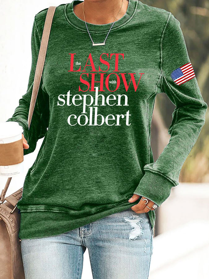 🔥Buy 3 Get 15% Off Retro Last Show Print Sweatshirt