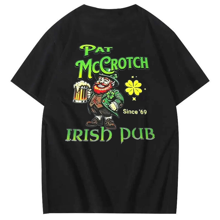 St.Patrick's Day Print Pattern Crew Neck T-Shirt