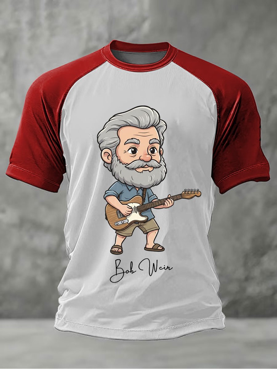 🔥Buy 3 Get 15% Off Men'S RIP Bob Weir Print Raglan Sleeve T-Shirt