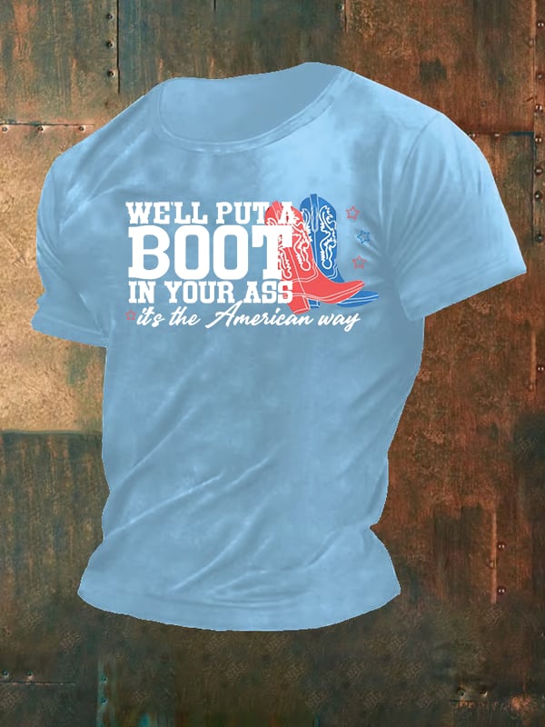 Men's Courtesy of the Red, White and Blue Cowboy T-Shirt