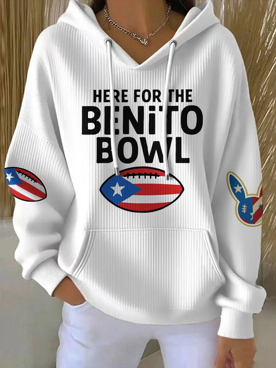 Women's Puerto Rico Print Casual Sweatshirt