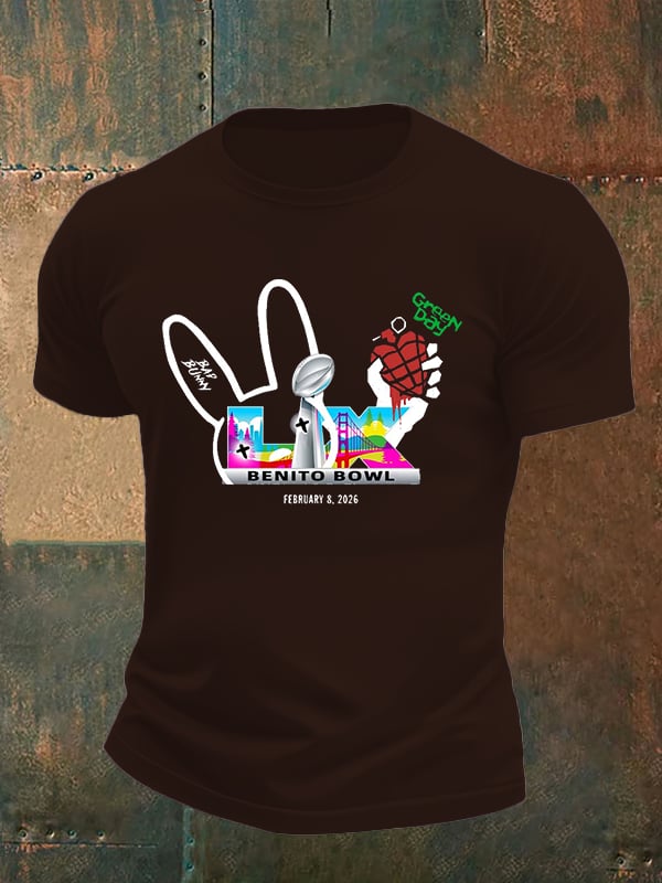 Men's Opening And Halftime Shows Print Casual T-shirt