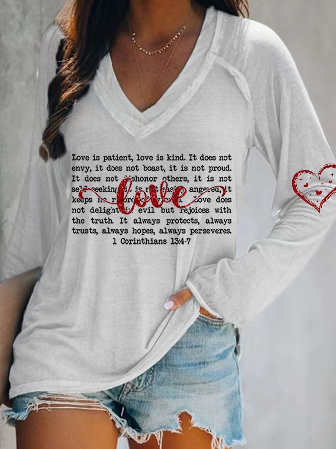 Women's Love is patient Printed T-Shirt
