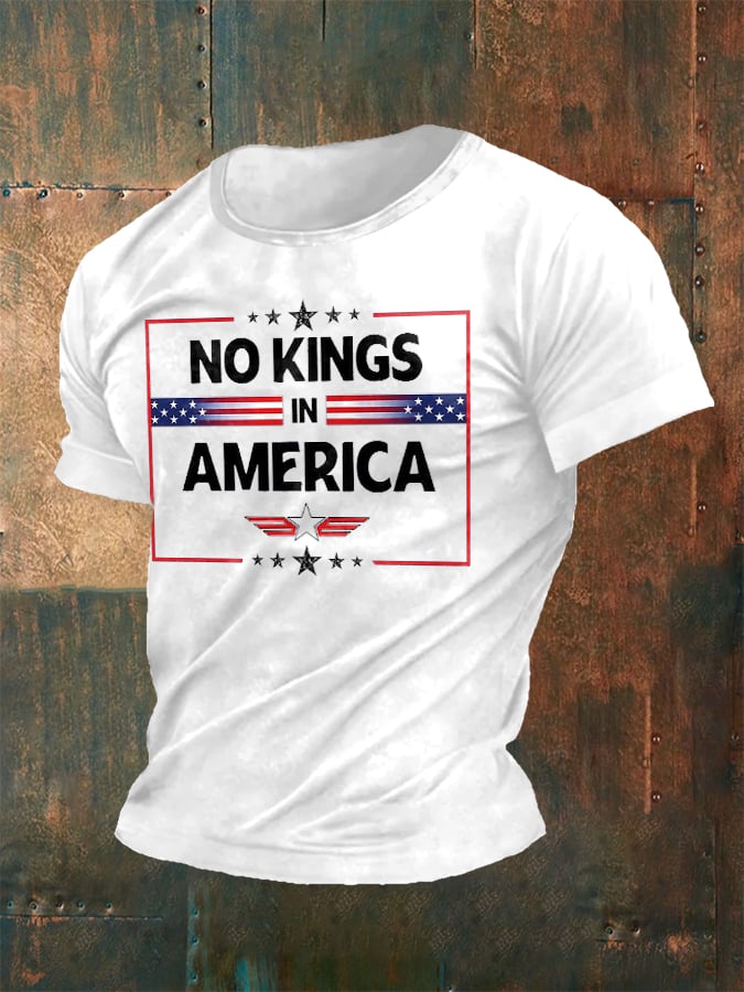 π₯Buy 3 Get 15% Offπ₯Men's Casual Fashion American Kingless Print T-Shirt