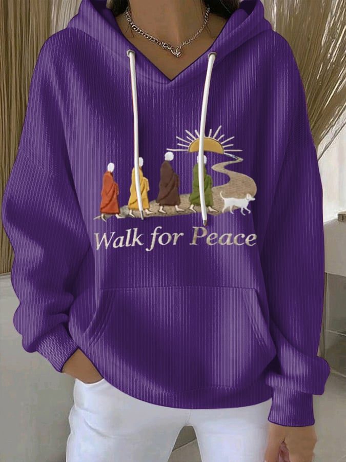 Women's Walk For Peace Art Print Sweatshirt