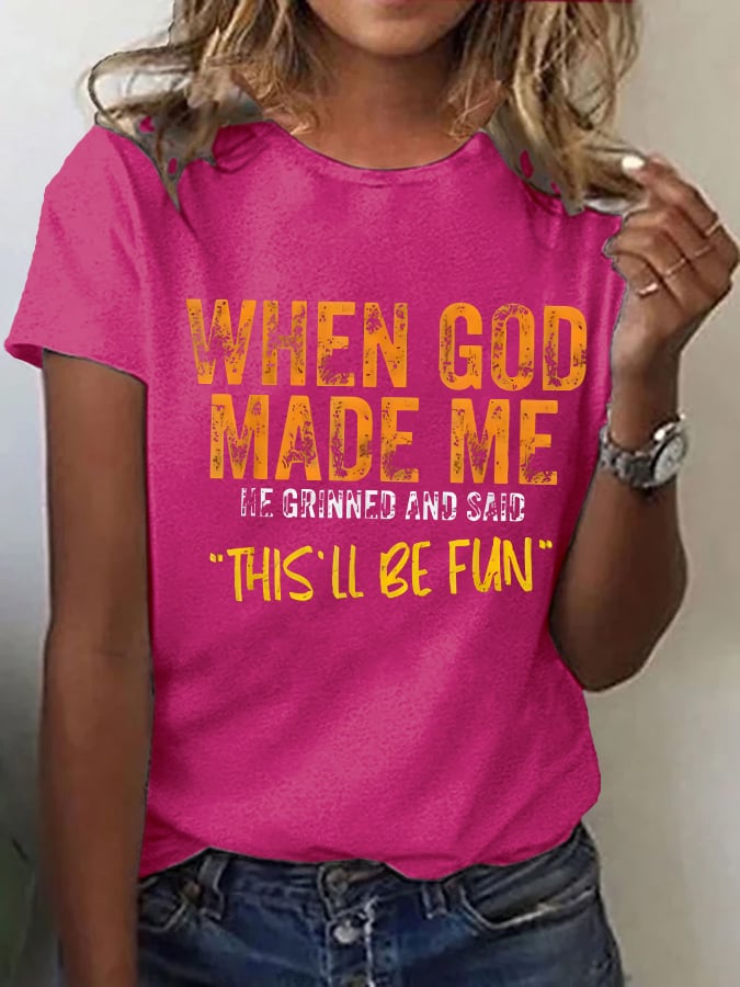 Women'S Casual Faith Short Sleeve T-Shirt