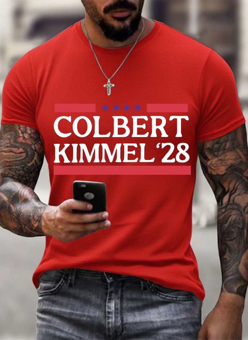Men's Modern Talk Show Colbert Kimme Legend 2028 T-shirt
