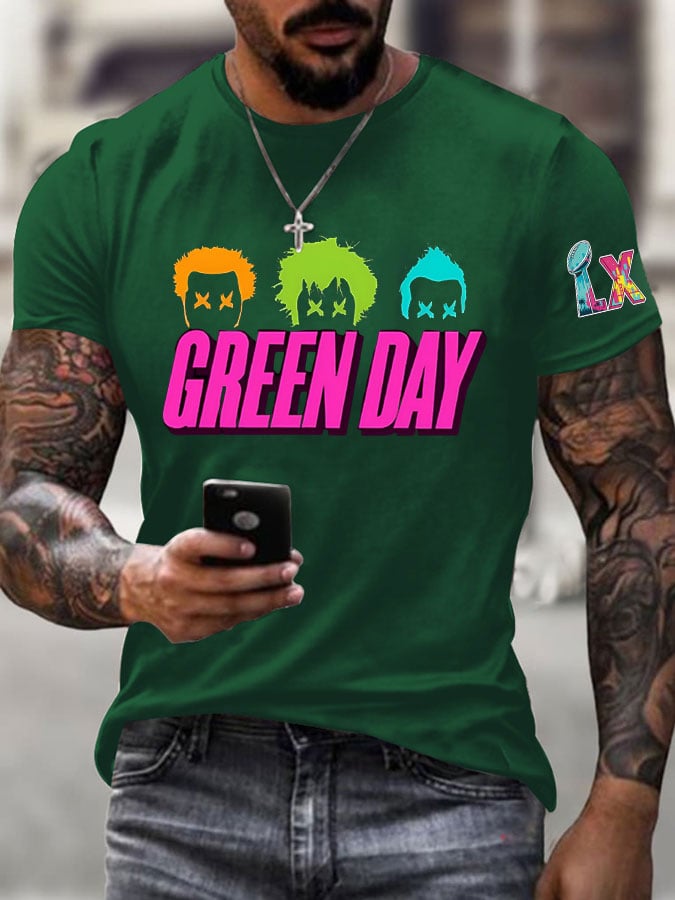 Men's Rock Band Short-Sleeved T-Shirt