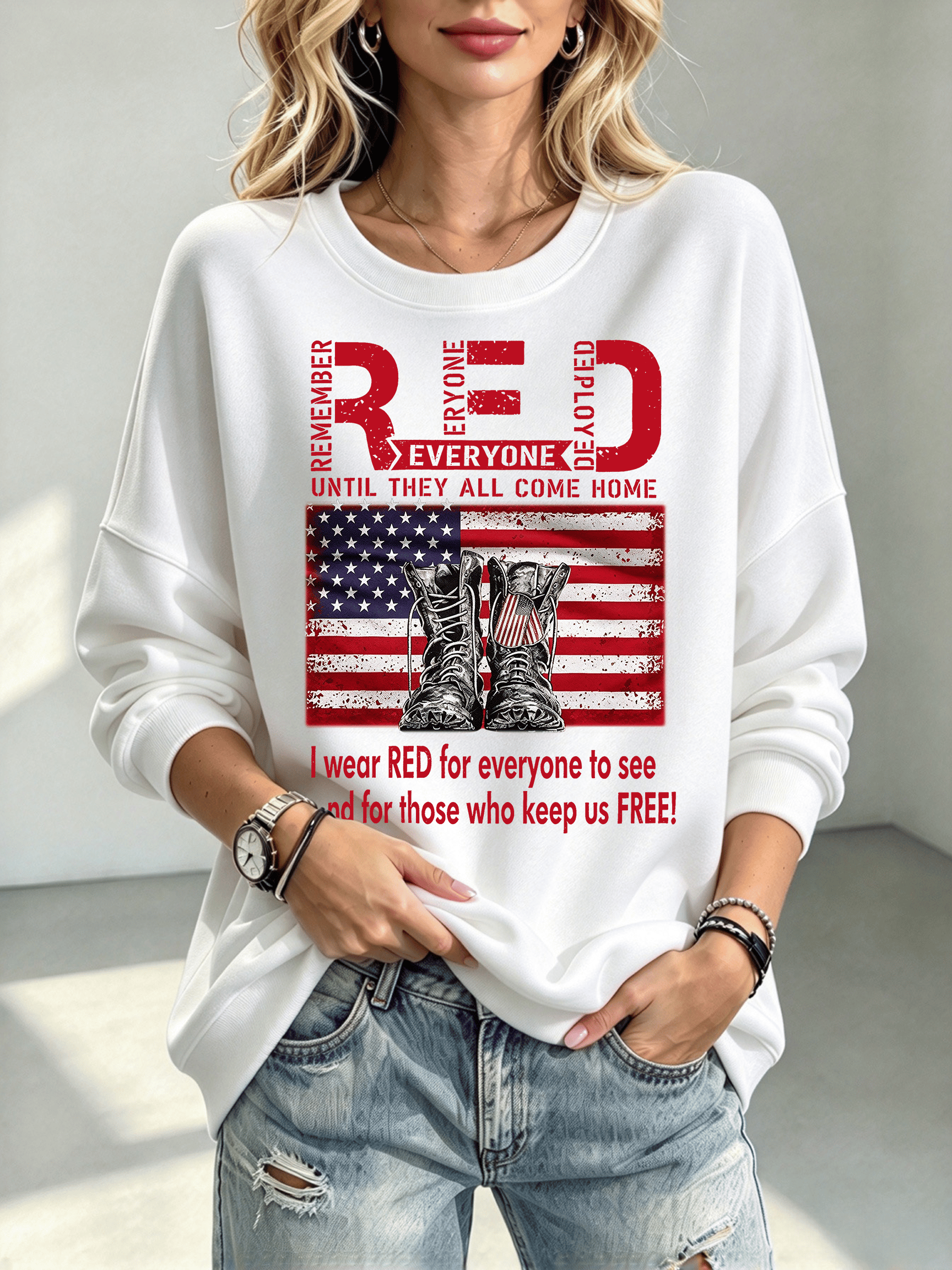 Women's Red Friday Veterans Sweatshirt