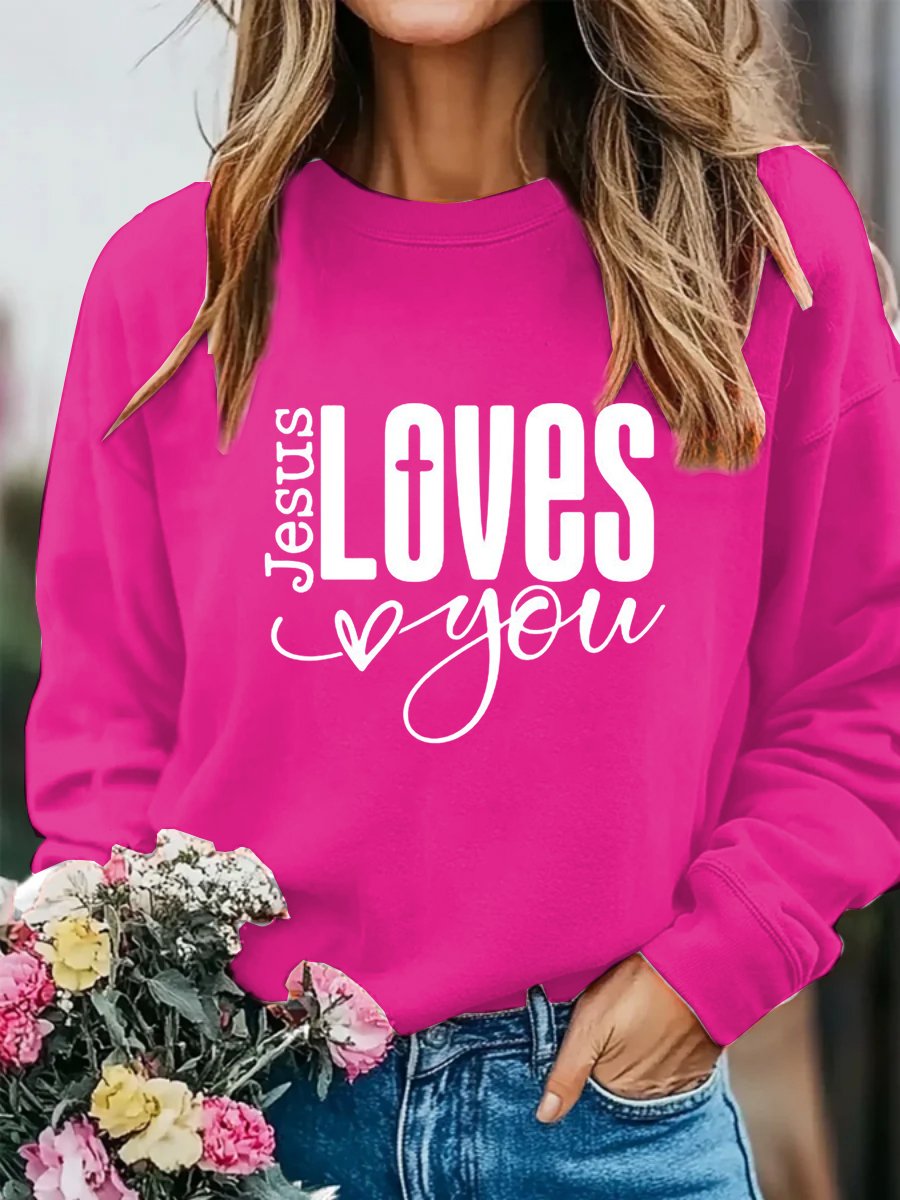 Women's Casual Valentine's Day Faith T-Shirt Sweatshirt