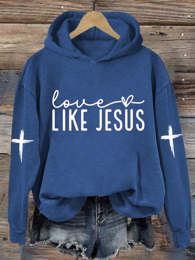 Women's Love Like Jesus Print Sweatshirt