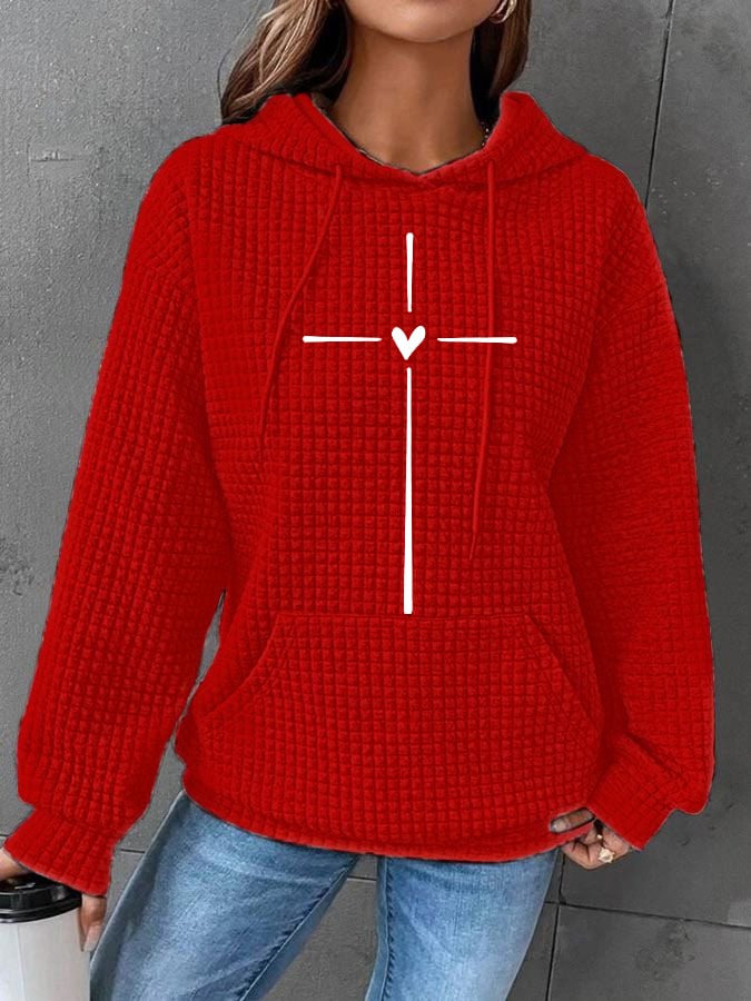Women's Christian Faith Your 41 Coming Soon Printed Round Neck Long Sleeve Sweatshirt