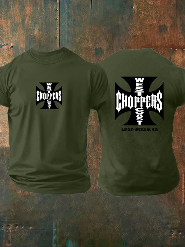 Men's West Coast Choppers-Inspired Paul Tribute Print T-Shirt