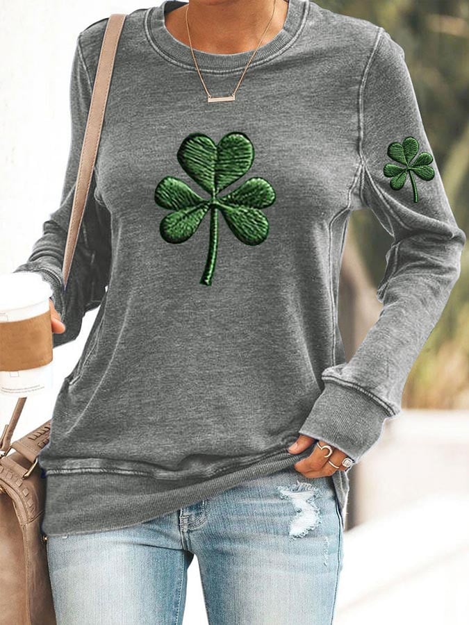 Women's St. Patrick's Day Casual Printed Sweatshirt