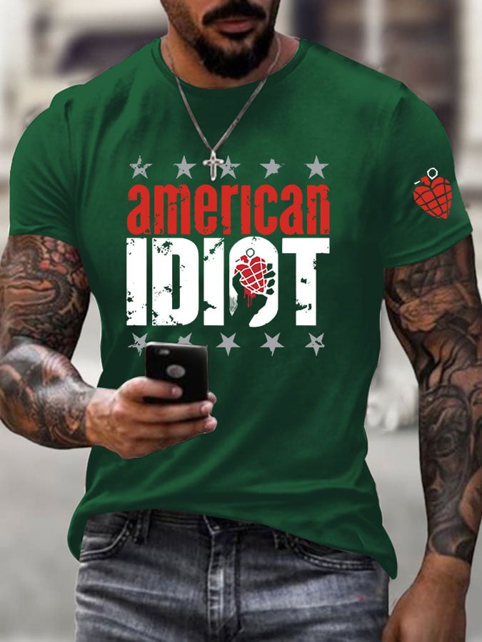 Men's Rock Band Short-Sleeved T-Shirt