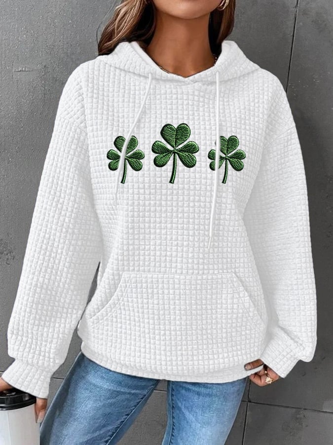 Women's St. Patrick's Day Printed Hooded Sweatshirt