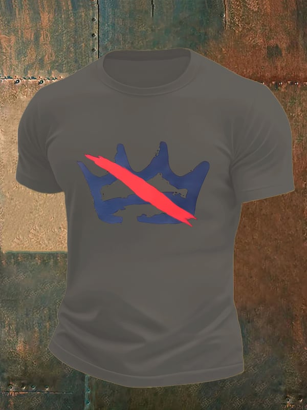 🔥Buy 3 Get 15% Off Men's America has no kings print T-Shirt