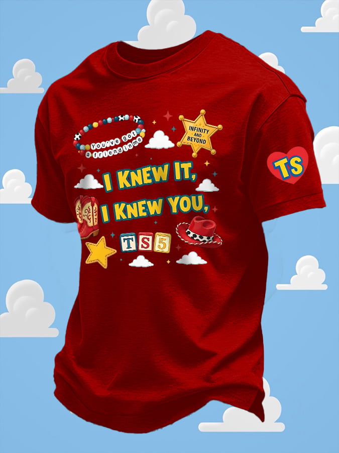 Men's Retro I Knew It Print T-Shirt