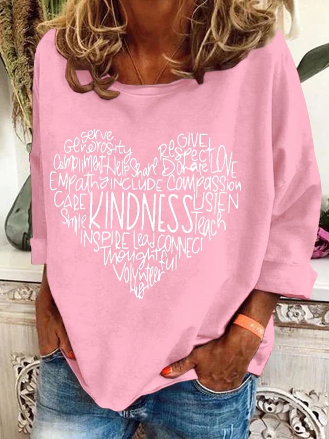 Women'S Valentine's Day Print Casual Sweatshirt